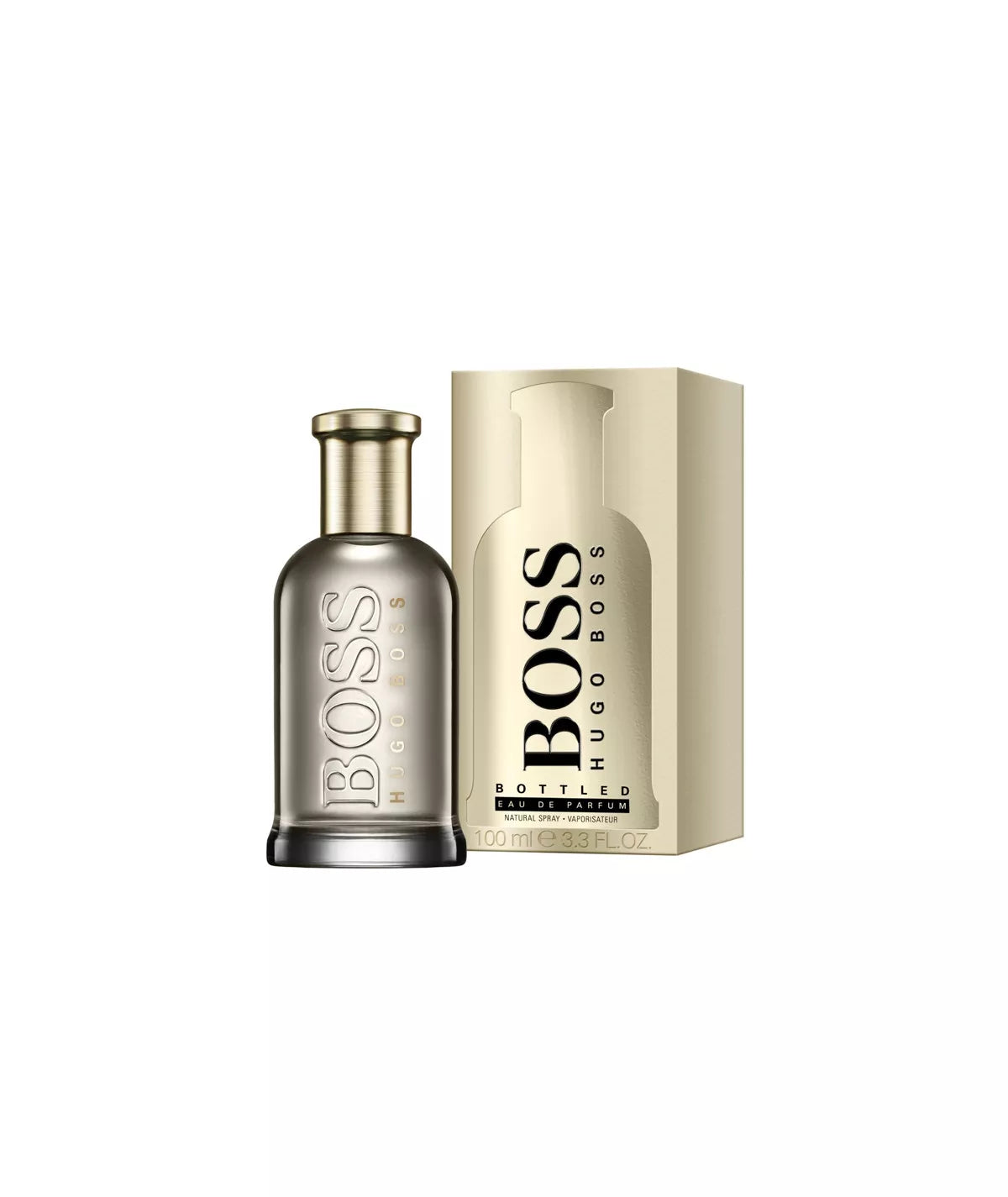 Descubre Hugo Boss Boss Bottled Eau de Parfum, una fragancia de 3.3 oz para hombre. Compra ahora y disfruta de esta fragancia cálida y especiada, ideal para el hombre ambicioso.