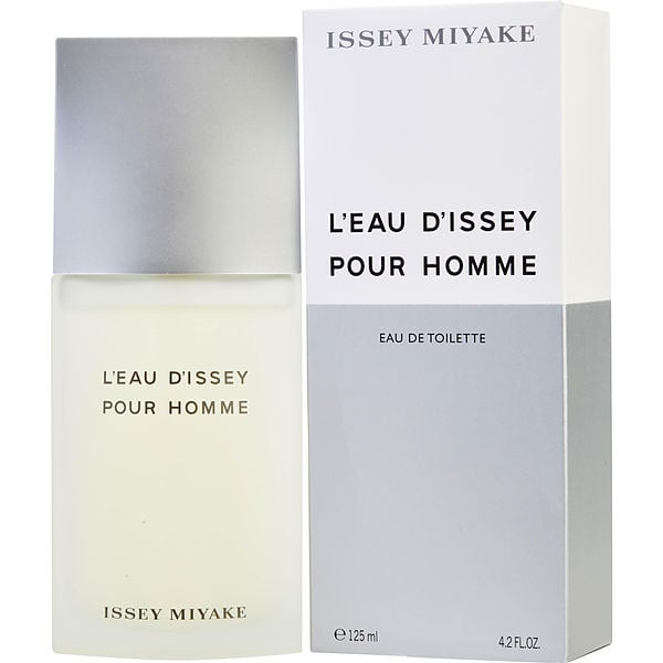 Descubre Issey Miyake L'Eau d'Issey Pour Homme, un Eau de Toilette de 4.2 oz para hombre. Compra ahora y disfruta de un aroma limpio con notas de yuzu y maderas.