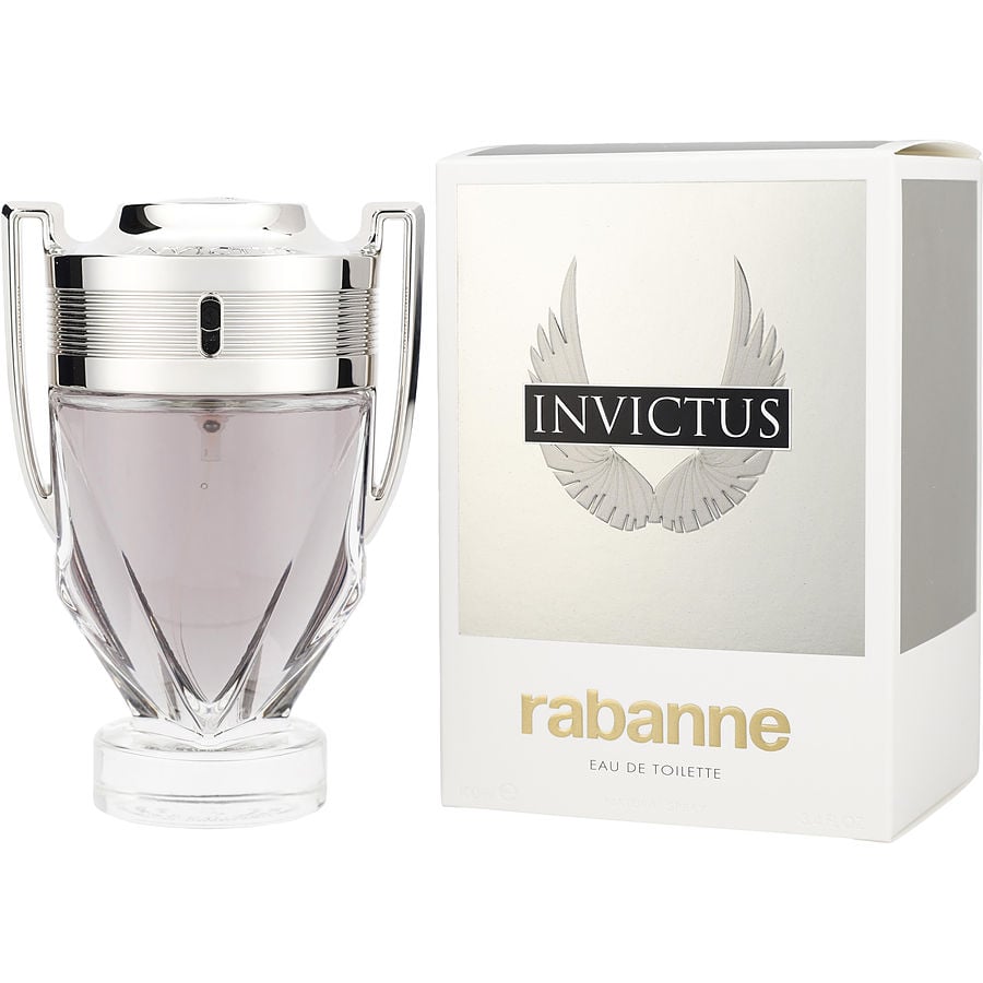 Descubre Paco Rabanne Invictus, un Eau de Toilette de 3.4 oz. Compra ahora y disfruta de esta fragancia fresca y amaderada con notas marinas y de pomelo, ideal para el hombre deportivo.