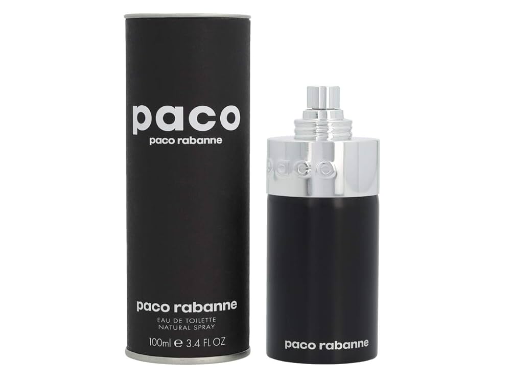 Descubre Paco Rabanne Paco, un Eau de Toilette de 3.4 oz. Compra ahora y disfruta de esta fragancia fresca con notas de cilantro y sándalo, ideal para el hombre moderno.