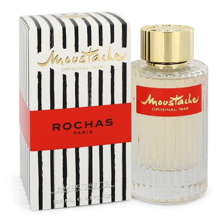 Descubre Rochas Moustache, un Eau de Toilette de 4.3 oz. Compra ahora y disfruta de esta fragancia atemporal con notas de lavanda y violeta, ideal para el hombre elegante.