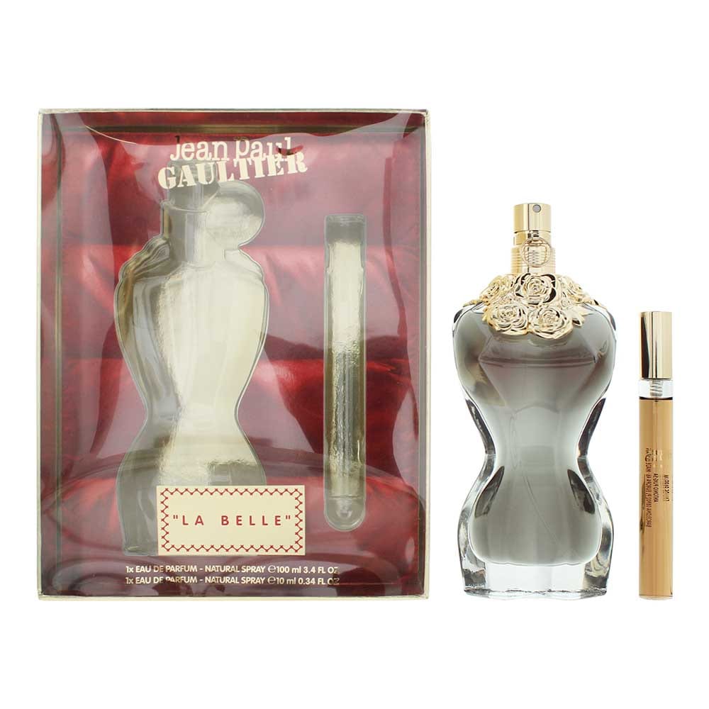 Jean Paul Gaultier LA Belle SET 3.4 OZ EAU DE Parfum Y 0.34 OZ EAU DE Parfum Mujer
