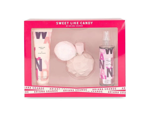 Ariana Grande Sweet Like Candy Set Eau De Parfum, Body Souffle Y Body Mist Mujer