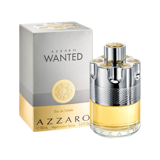 Descubre Azzaro Wanted, una fragancia de 3.4 oz para el hombre que vive sin reglas. Compra ahora y disfruta de un aroma fresco y enérgico, ideal para el uso diario.