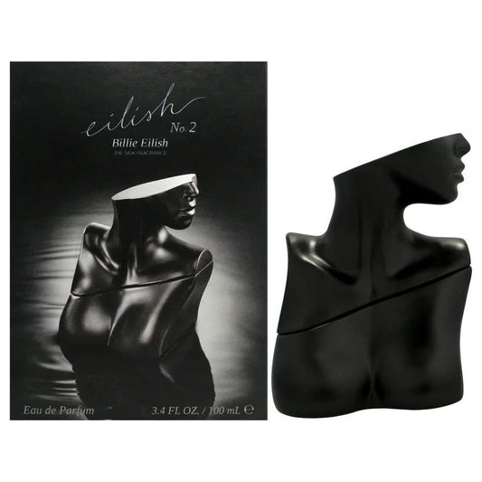 Descubre Billie Eilish No. 2, un Eau de Parfum de 3.4 oz. Compra ahora y disfruta de esta fragancia misteriosa con notas de incienso y pimienta, ideal para la mujer audaz.