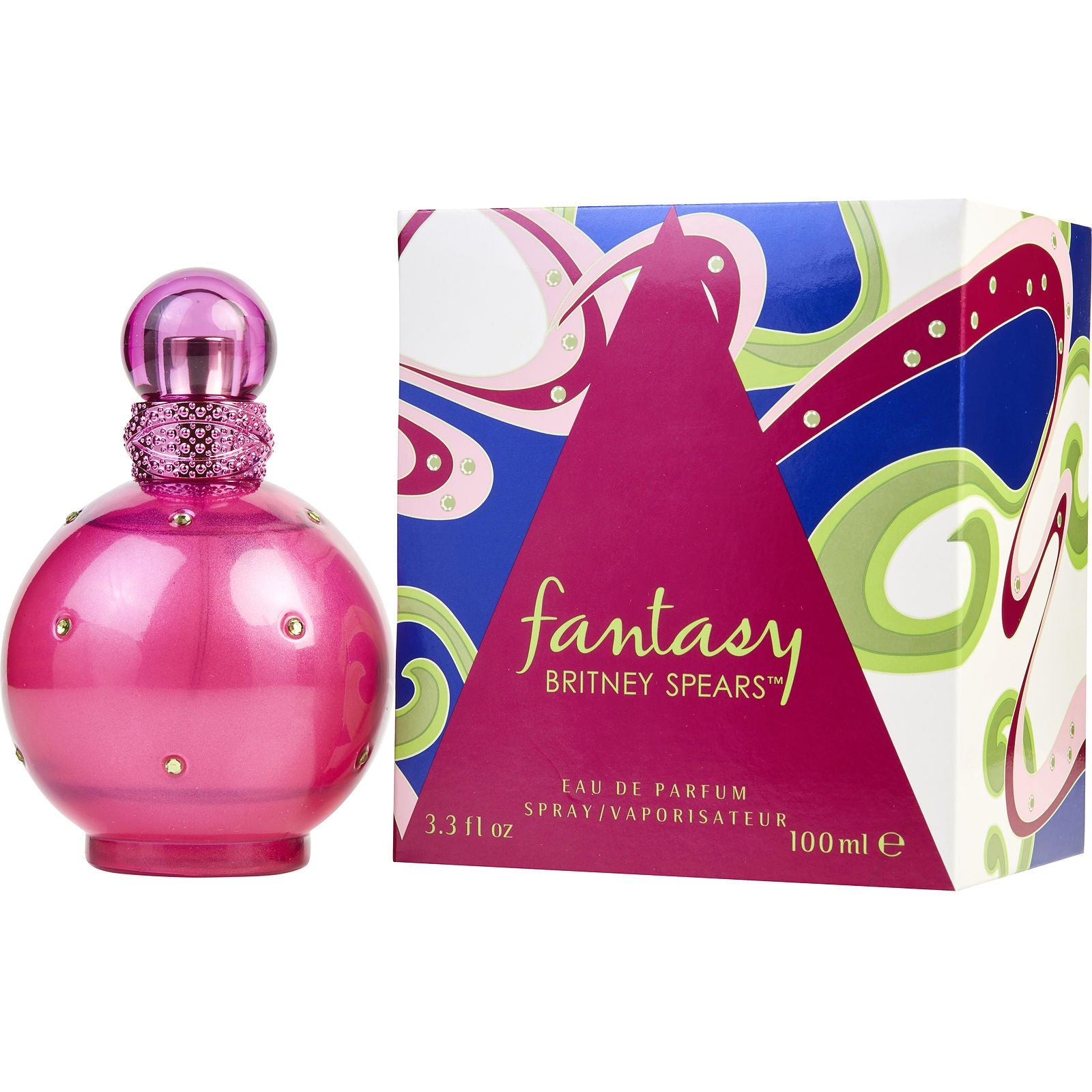 Descubre Britney Spears Fantasy, un Eau de Parfum de 3.3 oz. Compra ahora y disfruta de esta fragancia dulce con notas de lichi y chocolate blanco, ideal para la mujer juvenil.