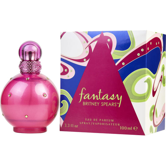 Descubre Britney Spears Fantasy, un Eau de Parfum de 3.3 oz. Compra ahora y disfruta de esta fragancia dulce con notas de lichi y chocolate blanco, ideal para la mujer juvenil.