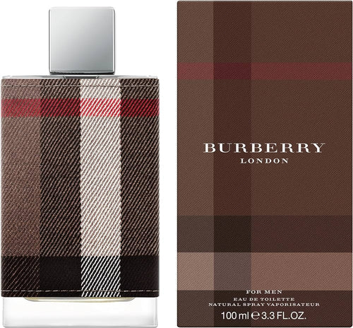 Descubre Burberry London, un Eau de Toilette de 3.3 oz para hombre. Compra ahora y disfruta de esta fragancia amaderada y de tabaco, ideal para proyectar elegancia y sofisticación atemporal.