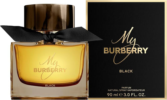 Descubre Burberry My Burberry Black, un Parfum de 3 oz. Compra ahora y disfruta de esta fragancia intensa y seductora con notas de jazmín y pachulí, perfecta para la noche.