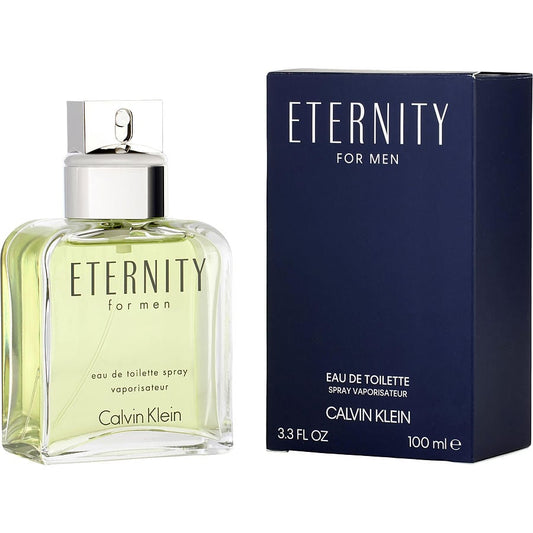 Descubre Calvin Klein Eternity, un Eau de Toilette de 3.4 oz para hombre. Compra ahora y disfruta de esta fragancia clásica y elegante con notas cítricas y amaderadas.