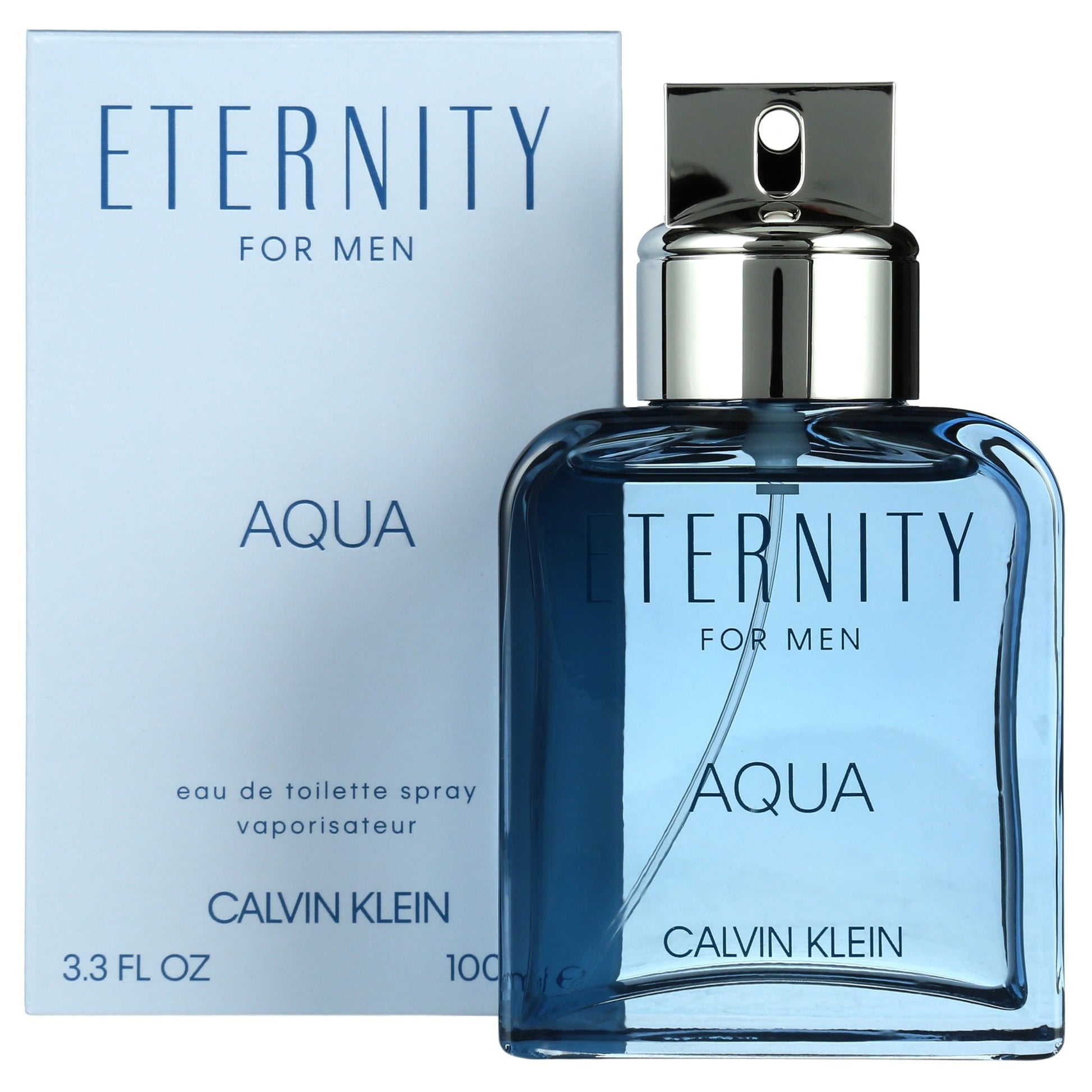 Descubre Calvin Klein Eternity Aqua, un Eau de Toilette de 3.4 oz para hombre. Compra ahora y disfruta de un aroma limpio y revitalizante con notas marinas y cítricas.