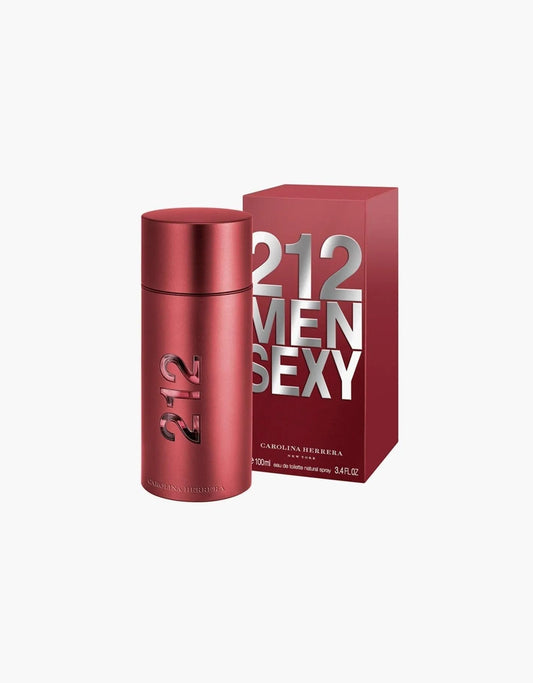 Descubre Carolina Herrera 212 Sexy, un Eau de Toilette de 3.4 oz. Compra esta fragancia cálida y seductora con notas de cardamomo y vainilla, perfecta para la noche.