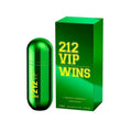 Botella de perfume Carolina Herrera 212 VIP de 2.7 oz para mujer, con diseño dorado y cilíndrico.