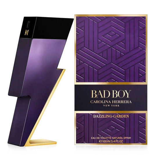 Descubre Carolina Herrera Bad Boy Dazzling Garden, un Eau de Toilette de 3.4 oz. Compra ahora esta fragancia vibrante con un toque floral, ideal para el hombre audaz.