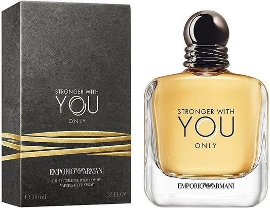Descubre Emporio Armani Stronger With You Only, un Eau de Toilette de 3.4 oz. Compra ahora y disfruta de esta fragancia fresca con notas cítricas, perfecta para el hombre moderno y seguro.