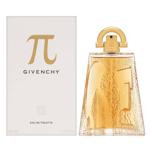 Descubre Givenchy Pi, un Eau de Toilette de 3.3 oz para hombre. Compra ahora y disfruta de esta fragancia única con notas de vainilla y almizcle, ideal para el hombre romántico.