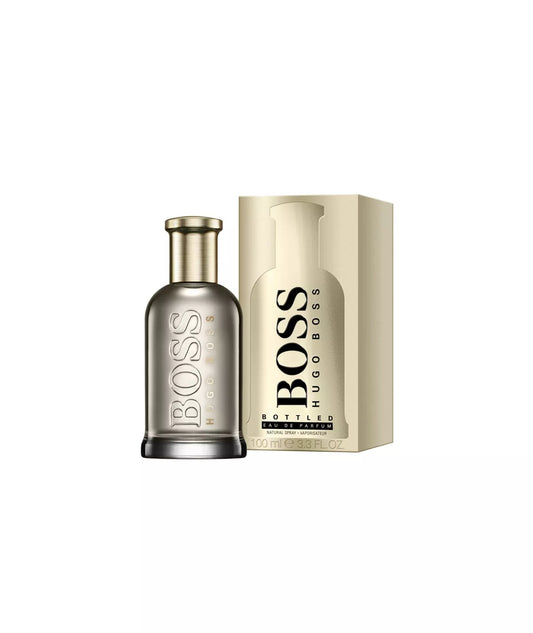 Descubre Hugo Boss Boss Bottled Eau de Parfum, una fragancia de 3.3 oz para hombre. Compra ahora y disfruta de esta fragancia cálida y especiada, ideal para el hombre ambicioso.