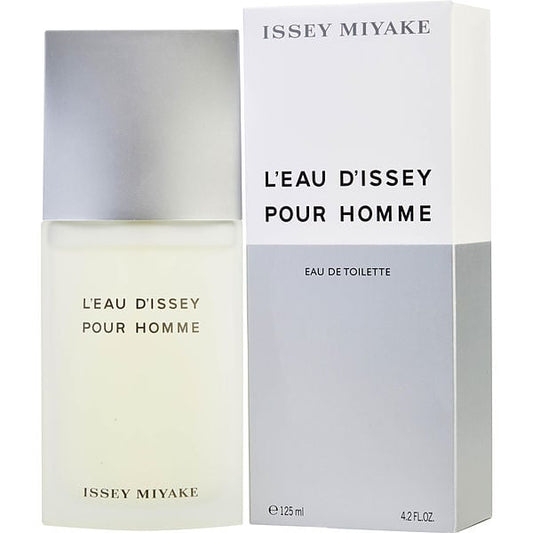 Descubre Issey Miyake L'Eau d'Issey Pour Homme, un Eau de Toilette de 4.2 oz para hombre. Compra ahora y disfruta de un aroma limpio con notas de yuzu y maderas.