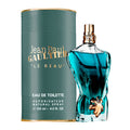 Descubre Jean Paul Gaultier Le Beau, un Eau de Toilette de 4.2 oz. Compra ahora esta fragancia fresca y exótica con notas de coco y haba tonka, ideal para el hombre seductor.