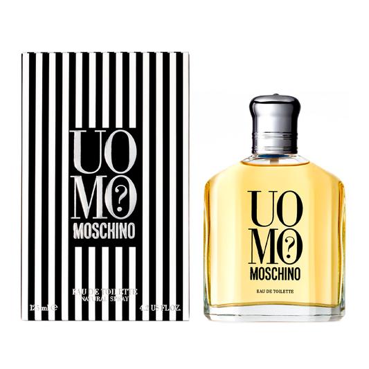 Descubre Moschino Uomo, un Eau de Toilette de 4.2 oz. Compra ahora y disfruta de esta fragancia fresca y especiada, ideal para el hombre sofisticado.