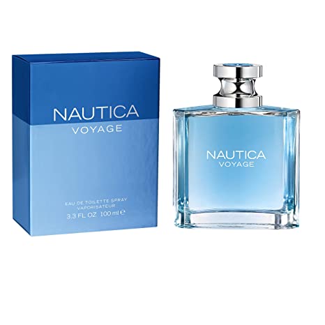 Descubre Nautica Voyage, un Eau de Toilette de 3.4 oz. Compra ahora y disfruta de esta fragancia limpia y revitalizante con notas de manzana y loto, ideal para el hombre aventurero.