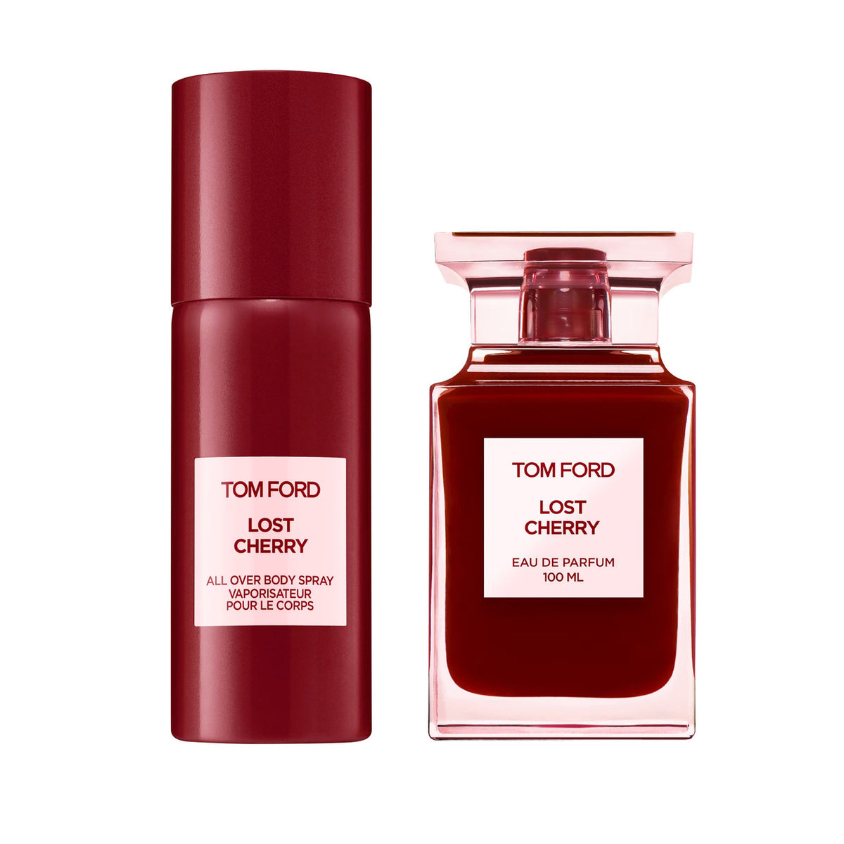 Tom Ford Lost Cherry Set 3.4 Oz Edp Y 4 Oz All Over Body Spray Mujer