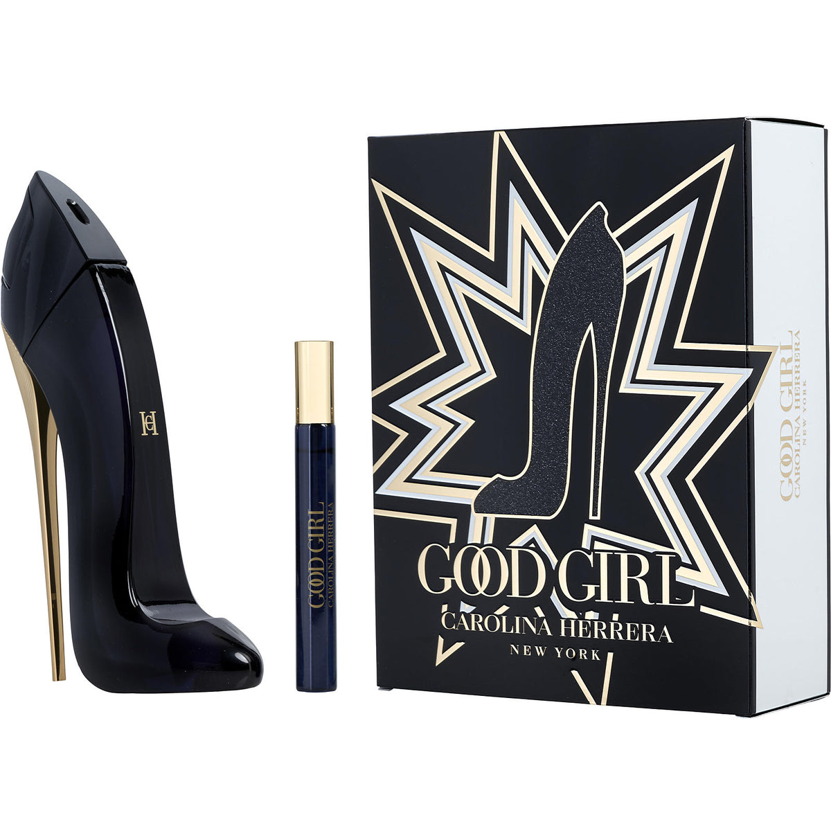 Carolina Herrera Good Girl Set 2.7 Oz Eau De Parfum, 0.33 Oz Eau De Parfum Mujer