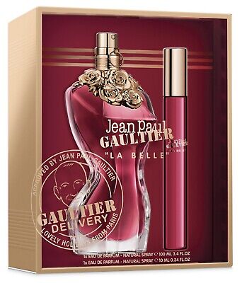 Jean Paul Gaultier La Belle Set 3.4 Oz Eau De Parfum Y 0.34 Oz Eau De Parfum Mujer